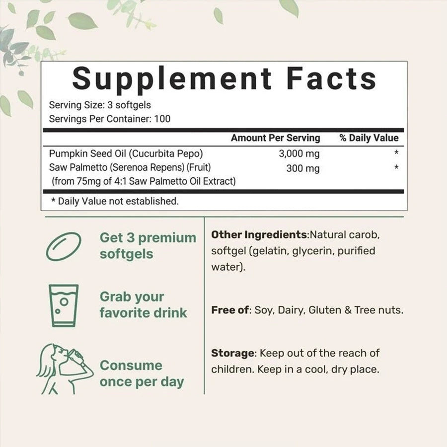 Pumpkin Seed Oil Complex Softgels