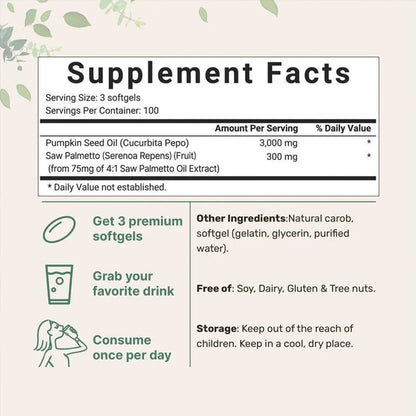Pumpkin Seed Oil Complex Softgels